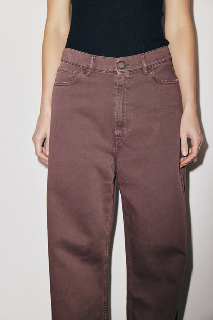 Boyish 3x1 NYC high-rise wide-leg jeans with five-pocket design, cocoa powder wash — photo 11