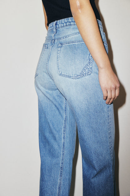 Aime 3x1 NYC high-rise cropped wide-leg jeans in Italian comfort denim, Venere wash — photo 10