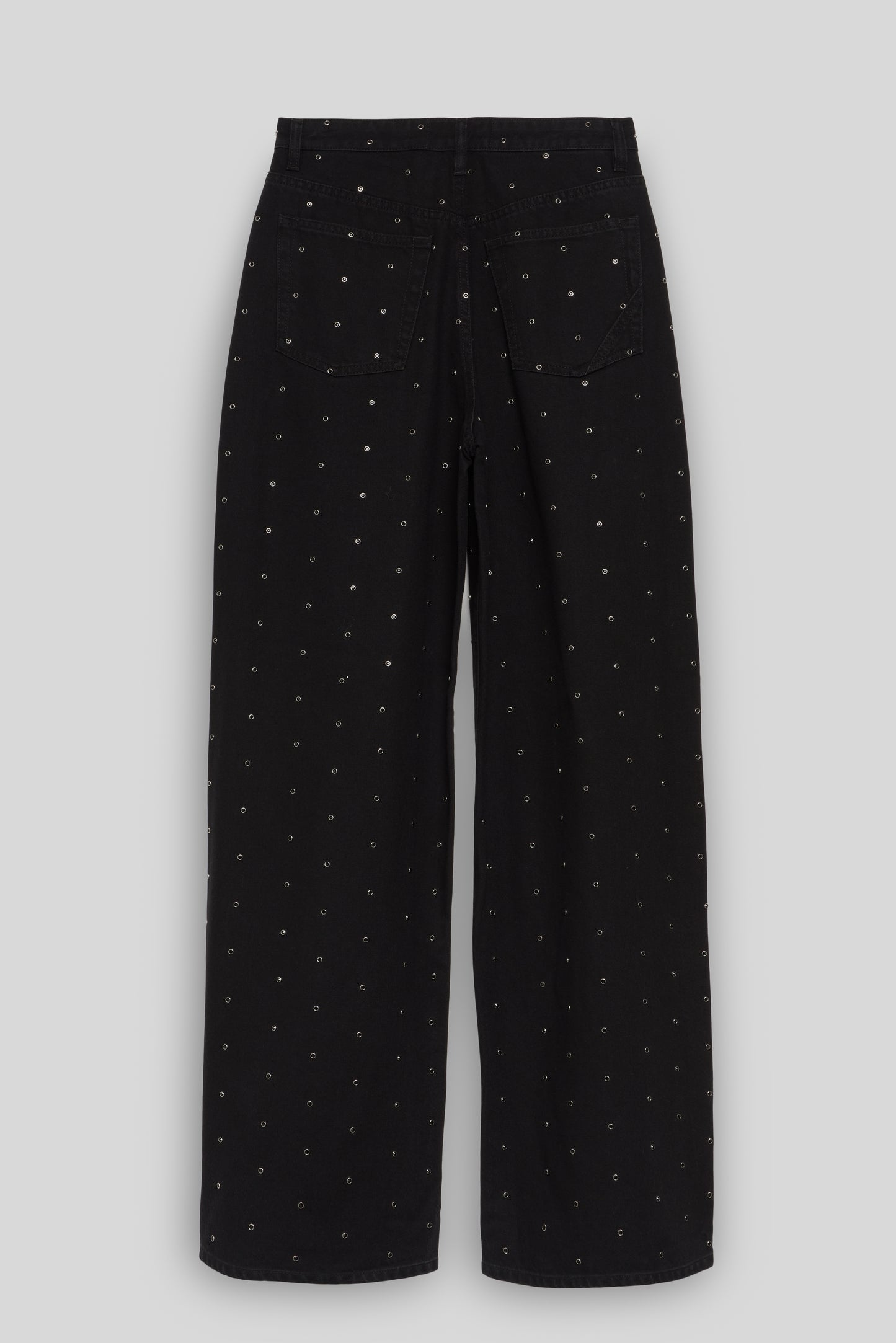 FLIP JEAN | SOLID BLACK STUDS