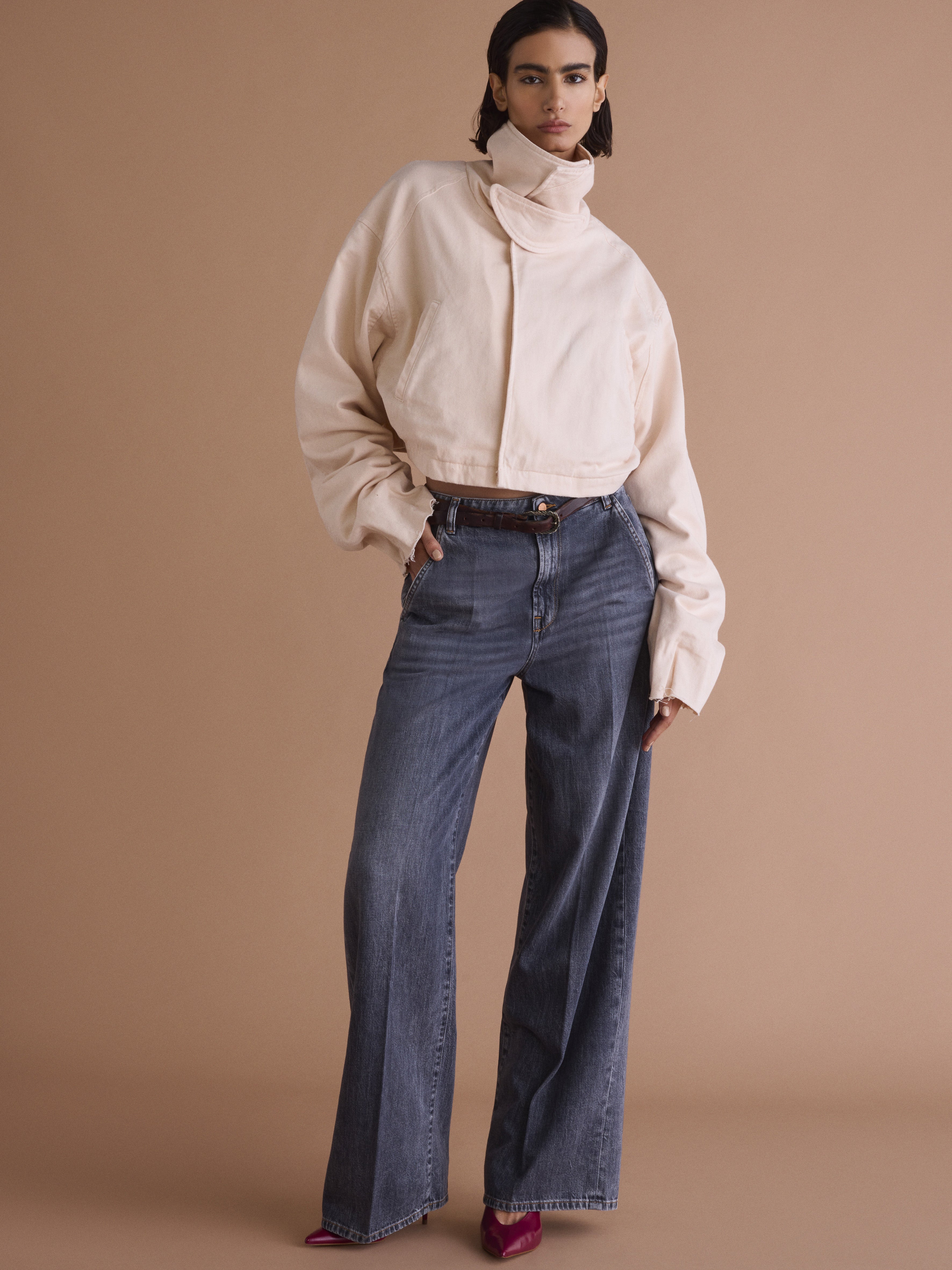 ふ*ふ様 Ch!iii Midlize Wide Denim36 Wide Leg Fit Woman – 3x1 NYC