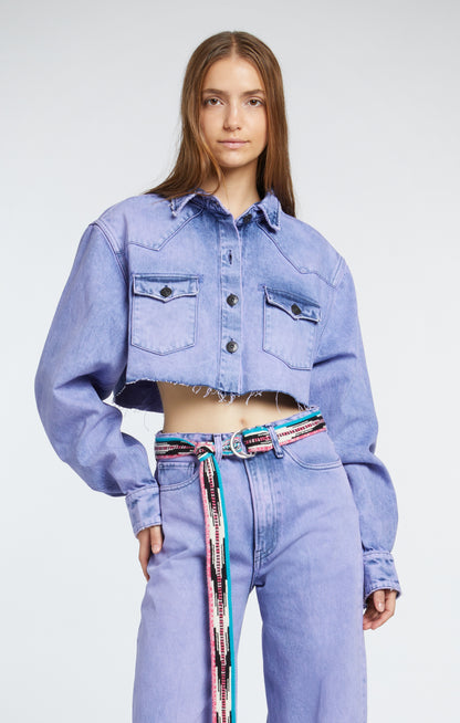 STEFY SUPER CROP | RANDOM BLEACH LAVENDER