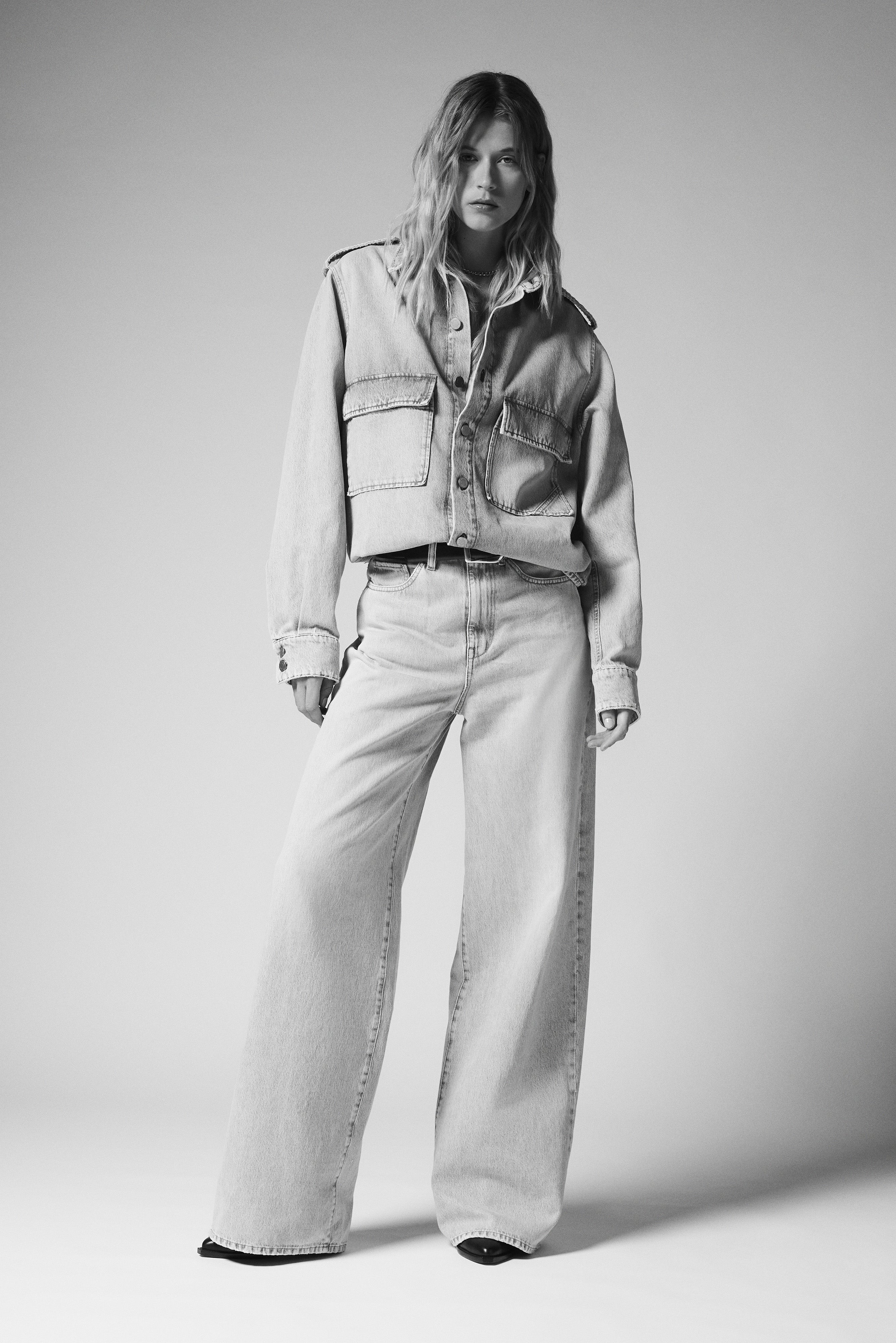 Kenya Artic Blue — Boxy Denim Shirt | 3x1 NYC